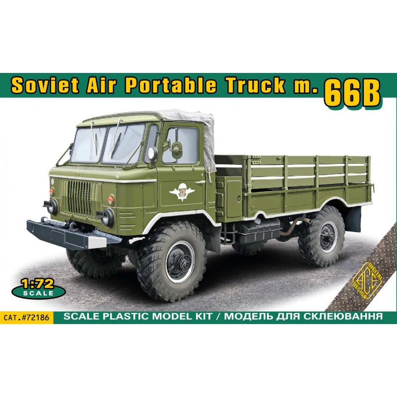 Maquette – Russian GAZ-66B Military Air Portable truck model