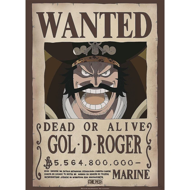 Poster – One Piece – – Wanted Gol D. Roger