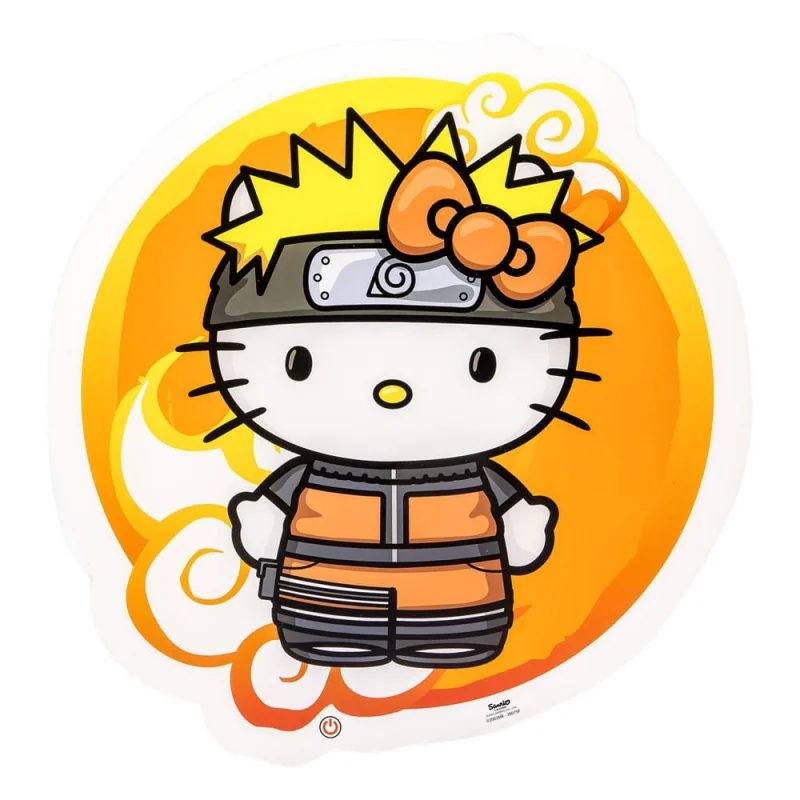Lampe – Naruto Shippuden x Hello Kitty murale LED Hello Kitty Naruto 30 cm