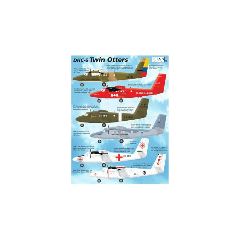 Décal de-Havilland-Canada DHC-6 Twin Otters – Collection
