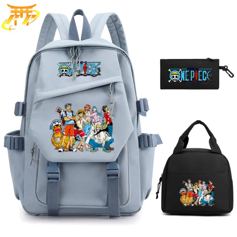 Cartable avec Trousse et Sacoche Les Mugiwara à Alabasta – One Piece™