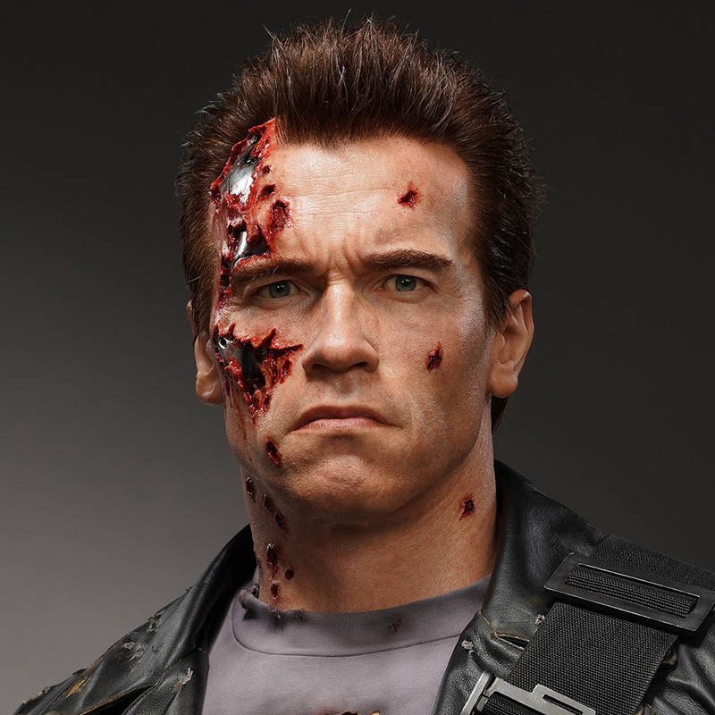 TERMINATOR 2 Buste Taille Réelle T-800 Battle Damaged Queen Studios – Collection
