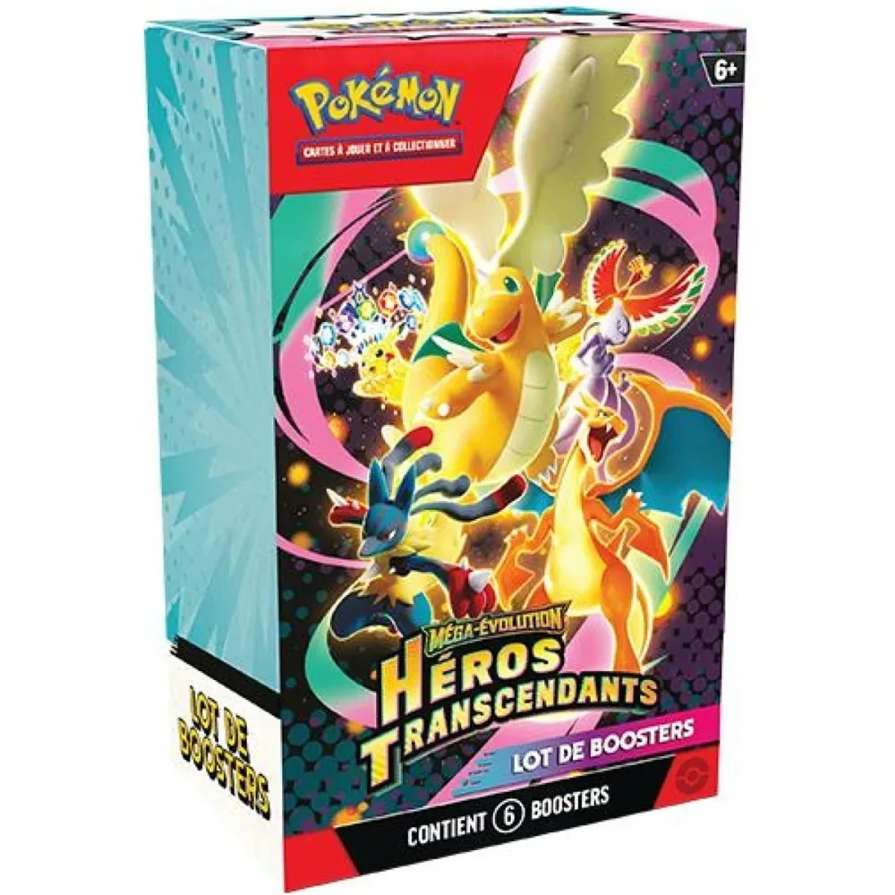 Bundle 6 Boosters ME2.5 Méga-Évolution Héros Transcendants – Pokémon