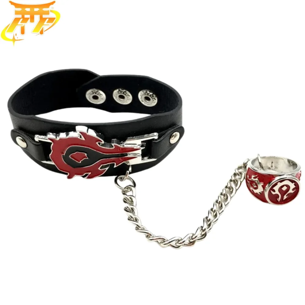 Bracelet + Bague "Symbole De La Horde" – World of Warcraft™ – Manga