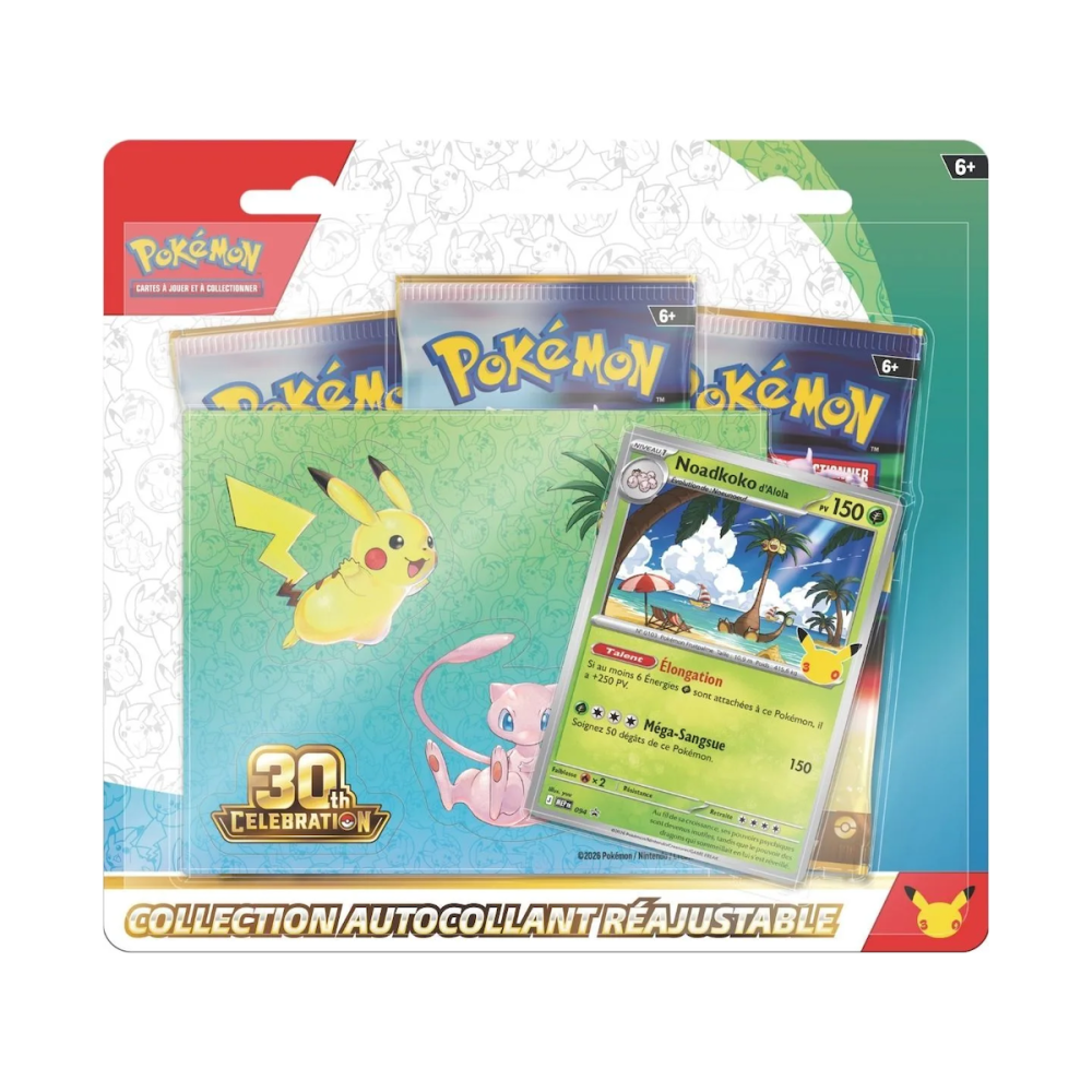 POKEMON – 30ème Anniversaire · Tech Sticker Box (2 visuels) · FR