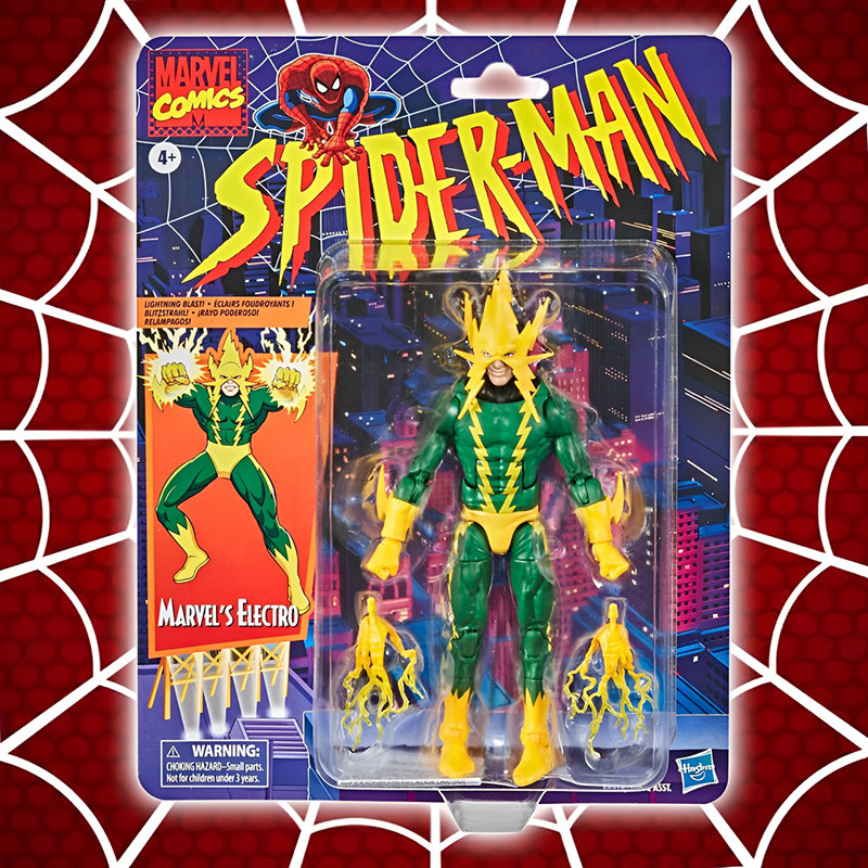 Figurine – SPIDER-MAN Marvel Legends Series Retro Marvel's Electro Hasbro