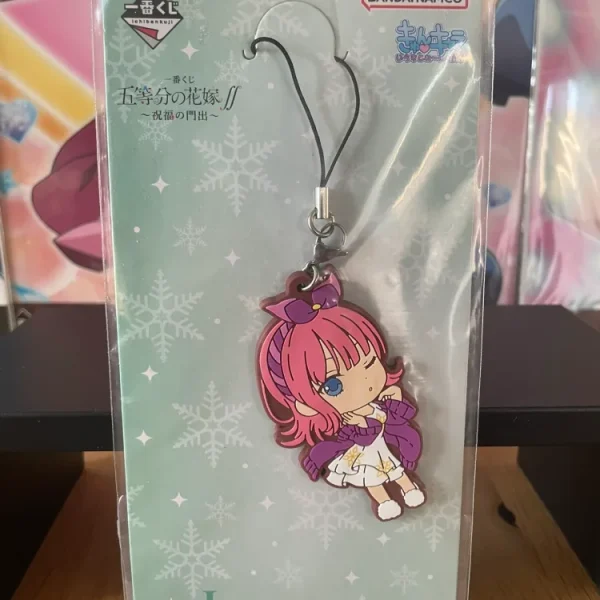 Porte-clés – The Quintessential Quintuplets – Nino Nakano Ichiban Kuji Shukufuku no Kadode Rubber 6.5cm