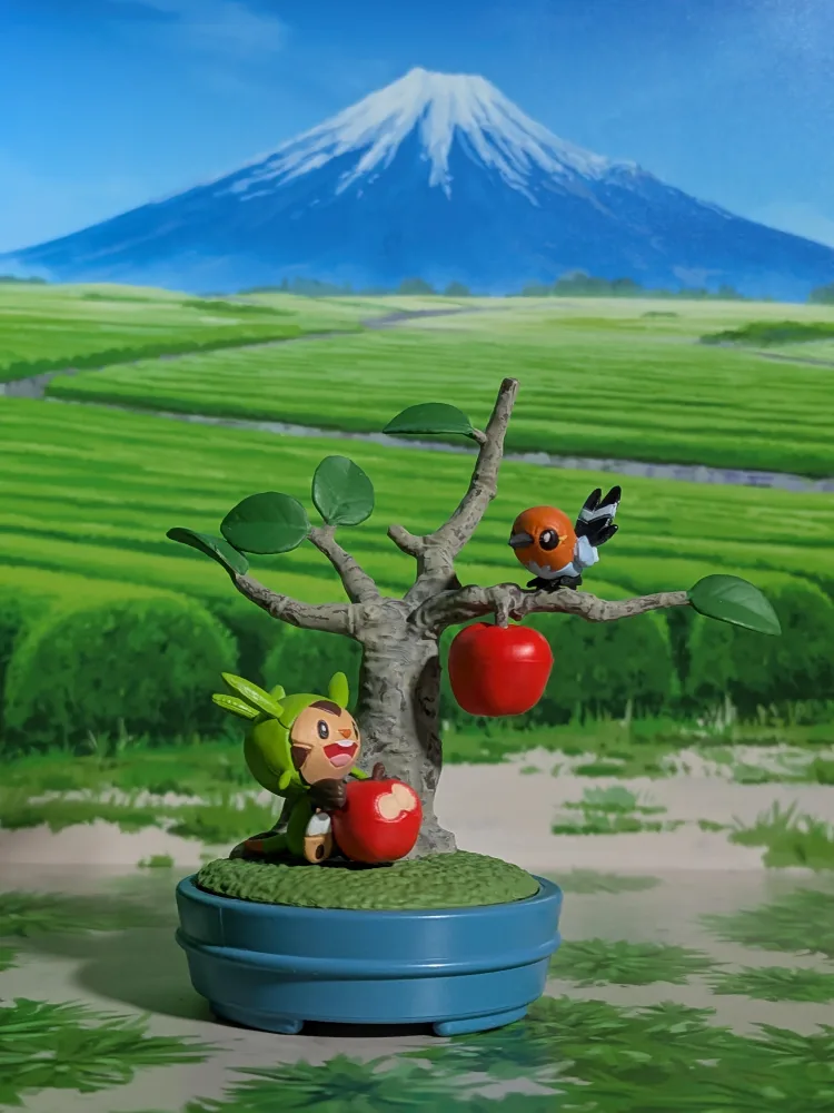 Re-Ment Pokémon – Marisson / Chespin & Passerouge / Fletchling · Pocket Bonsai 2
