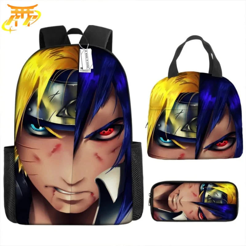 Cartable avec Trousse et Sacoche Naruto VS Sasuke – Naruto Shippuden™