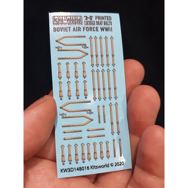 Ceintures de sécurité couleur Lavochkin 3D – Décalcomanie Force aérienne soviétique Seconde Guerre mondiale. Yakovlev