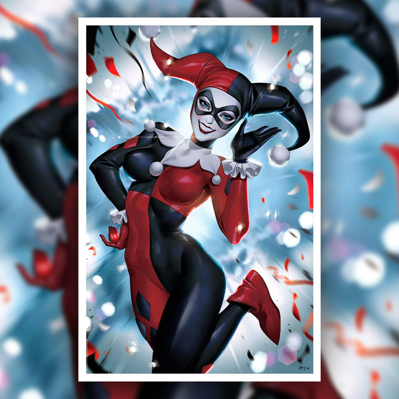 DC COMICS Impression Art Print Harley Quinn Sideshow – Comic