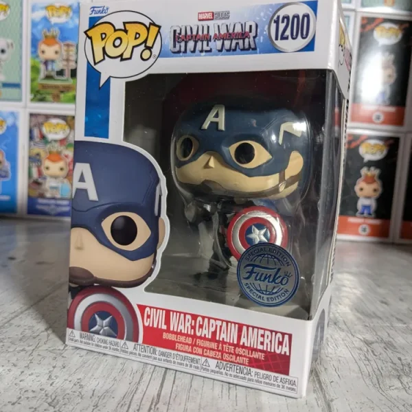 Marvel Studios Captain America Civil War #1200 – Captain America – Funko Pop!