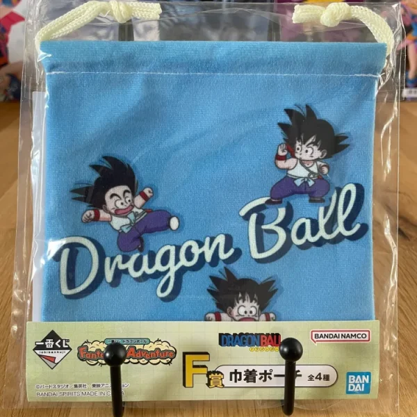 Ichiban Kuji Fantastic Adventure Lot F – Pochette à cordons Son Goku 15 cm – Dragon Ball