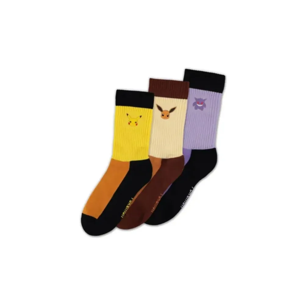 Pack de 3 paires de chaussettes (T43-46) – Trio Crew – POKEMON
