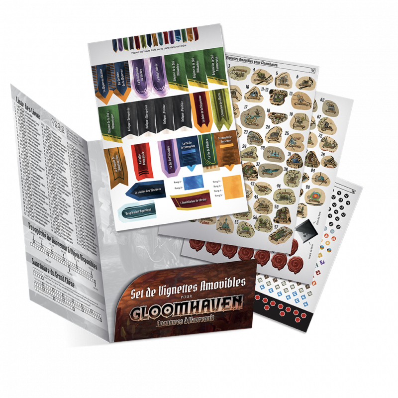 Jeu de société Gloomhaven : Removable Sticker Set – Collection