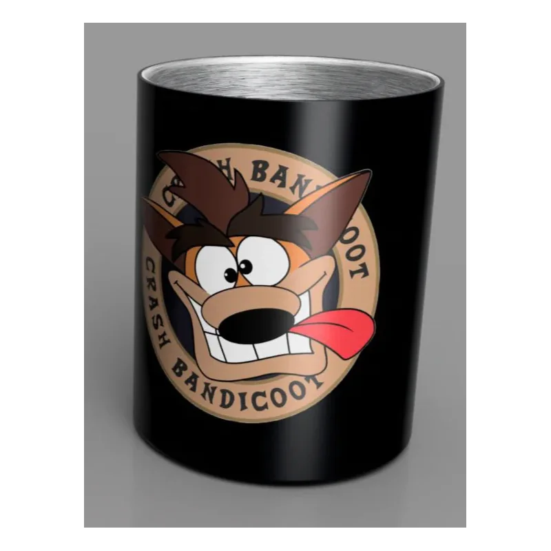 CRASH BANDICOOT – Mug – Steel 350 ml – Black Crash
