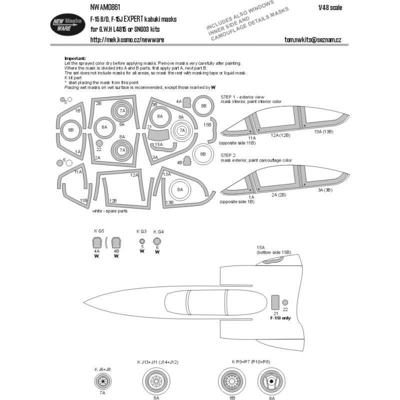 McDonnell F-15B/D, F-15J Eagle EXPERT (conçu pour être utilisé avec les kits Great Wall Hobby) – Collection
