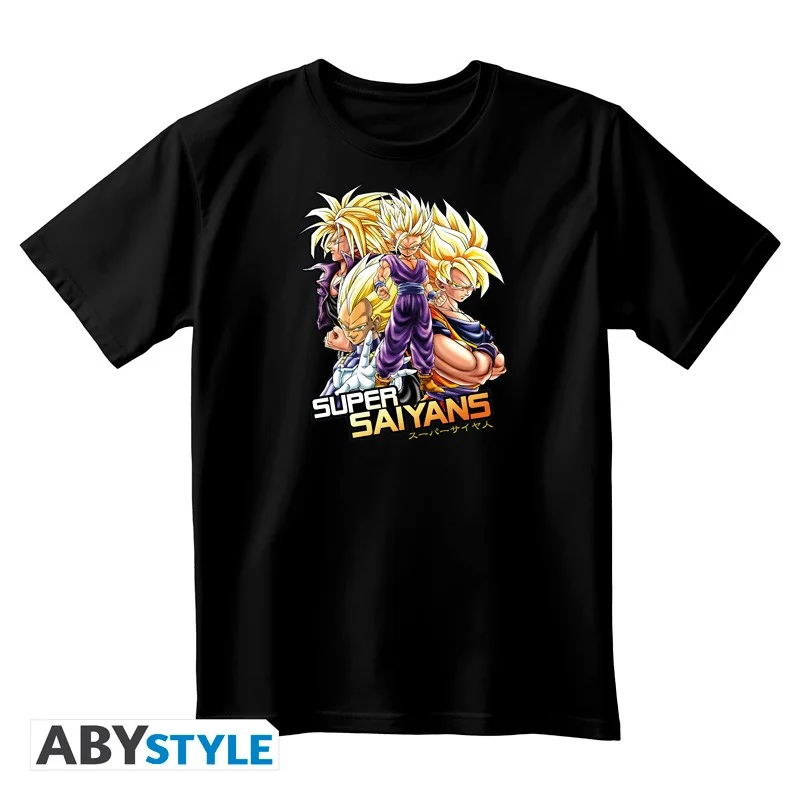 DRAGON BALL – noir unisexe – Saiyans – T-shirt