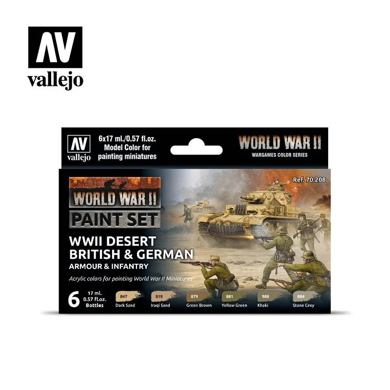 Peinture Desert brit german arm inf clr set 70208 – Collection