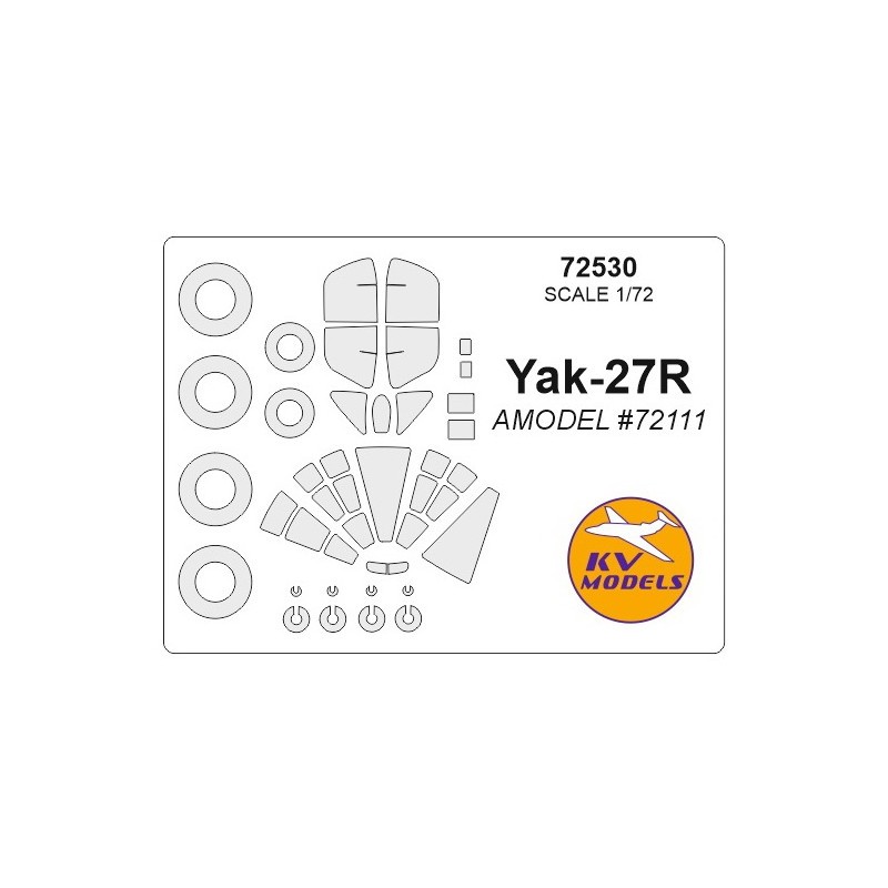 Yakovlev Yak-27R + masques de roues (conçu pour être utilisé avec le kit AMODEL 72111) – Collection