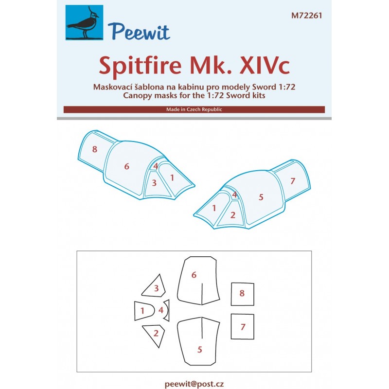 Supermafrine Spitfire Mk.XIVc (conçu pour être utilisé avec les kits Sword)[Mk.XVIe] – Collection
