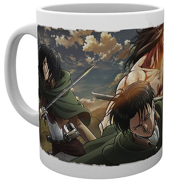 Mug – L'Attaque Des Titans – – Eren Mikasa & Livaï