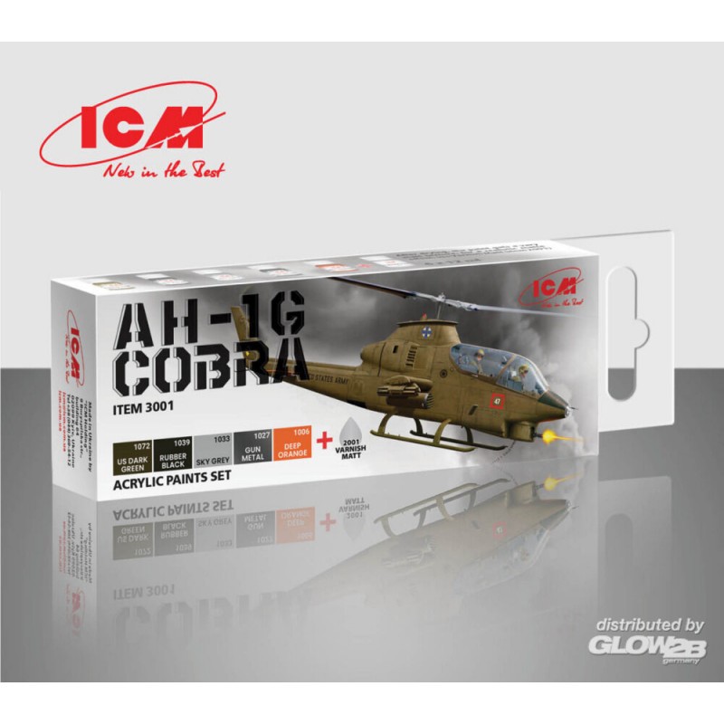 Accessoire Set de peinture acrylique pour Cobra AH-1G 6 12 ml – Collection