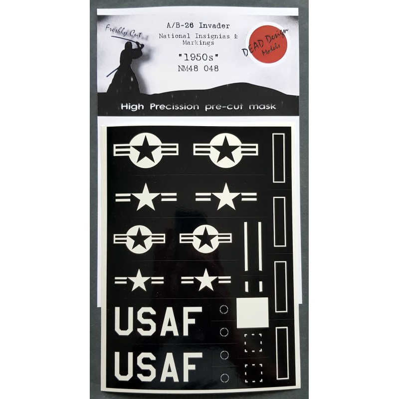 Masques de peinture Douglas A / B-26 Invader National Insignia des années 1950 (conçus pour être utilisés avec les kits ICM) – Collection
