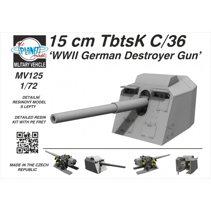 Accessoire 15cm TbtsK C/36 'WWII German Destroyer Gun' Canon naval allemand – Collection