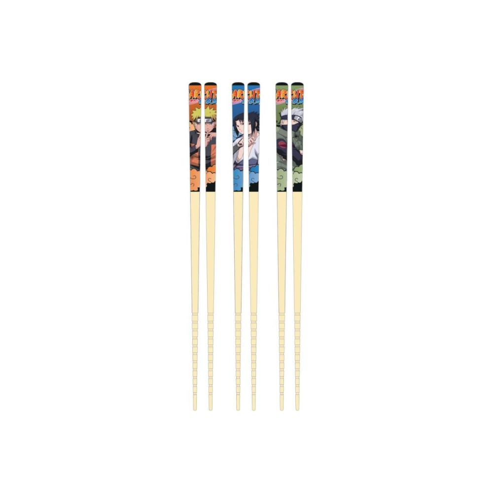 NARUTO – Equipe 7 · Set 3 paires baguettes