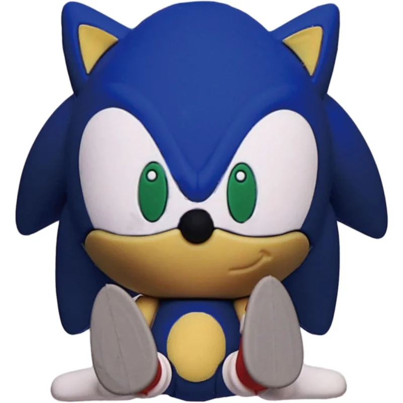 Aimant – SONIC – Sonic assis – à collectionner en mousse 3D