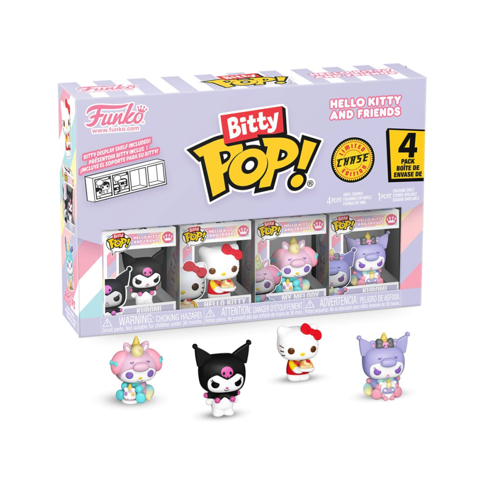 Pop Hello Kitty and Friends – Figurine – pack 4 figurines Bitty POP! Vinyl Series 3 2 cm