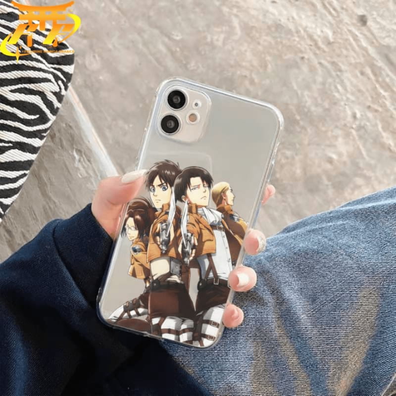 Coque iPhone Eren, Hansi, Erwin et Livaï – Attaque des Titans™