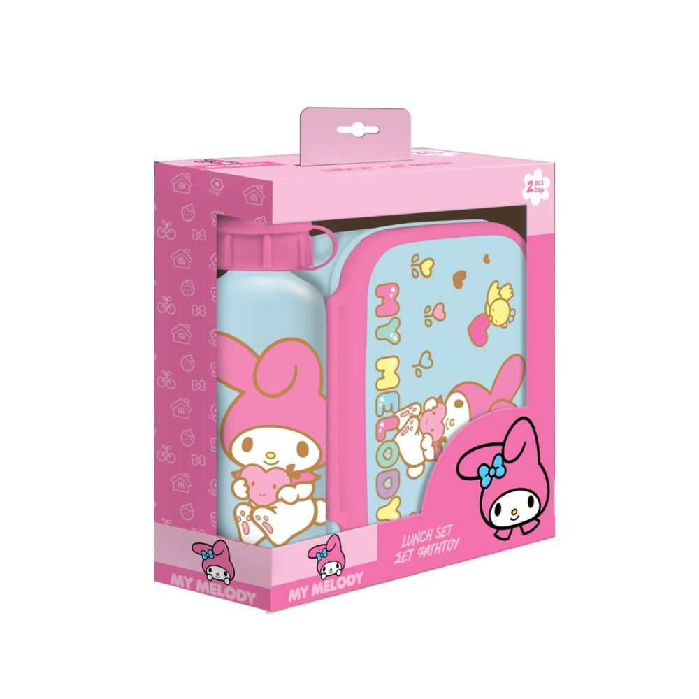 Bouteille – MY MELODY – Set Boite à Tartines + en Aluminium 500ml