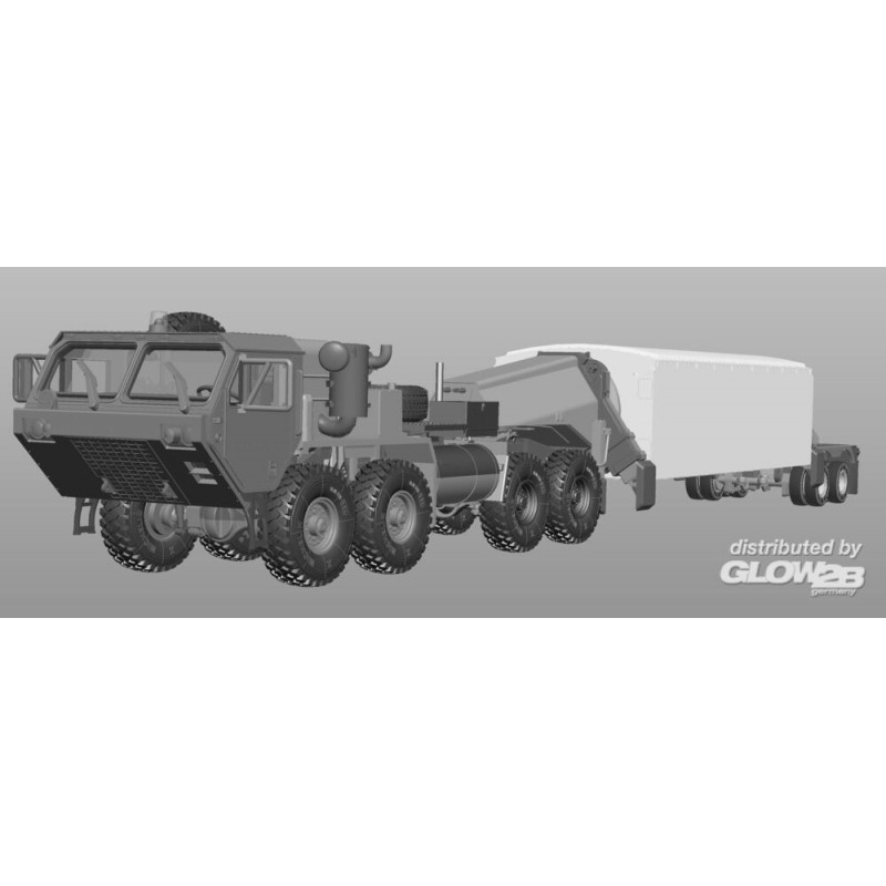 Tracteur M983 avec radar bande X AN/TPY-2 – Maquette
