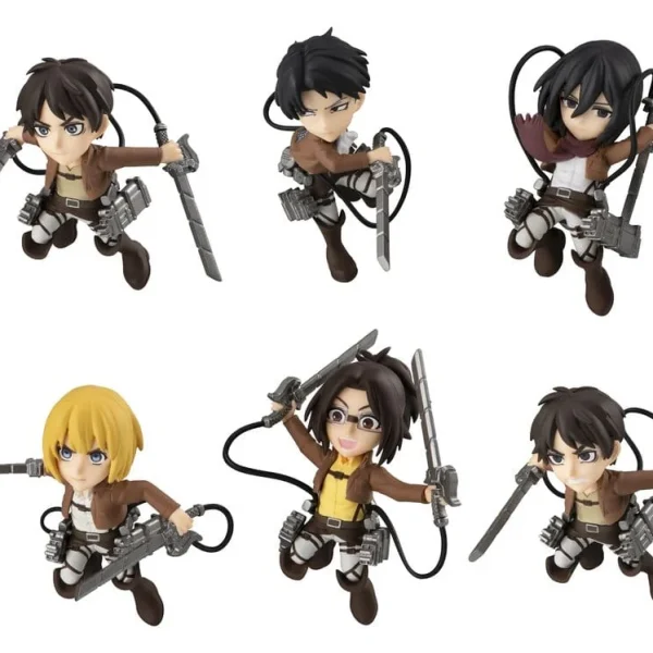 Attack on Titan – Tobimas Pack of 6 (With Gift) – Mini figurine