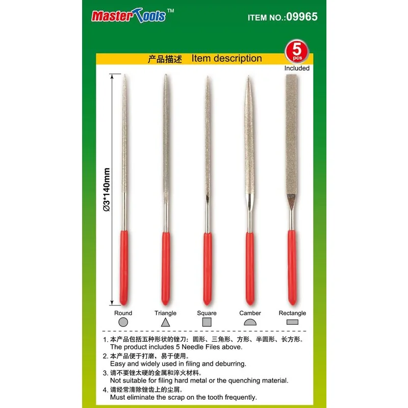 φ3x140mm – Fichier assortis Solitaires (Granulométrie: 150)